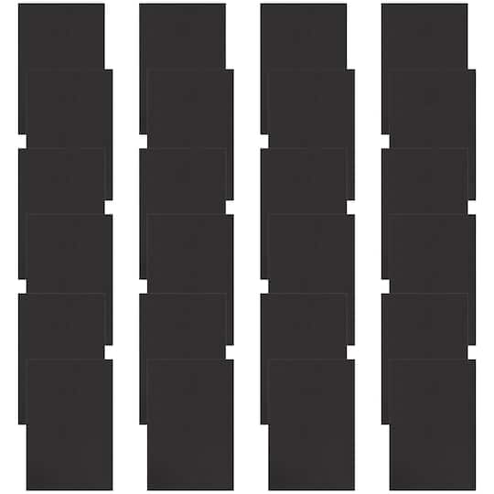 24 Pack: 12" x 18" Black Thick Foam Sheet by Creatology™